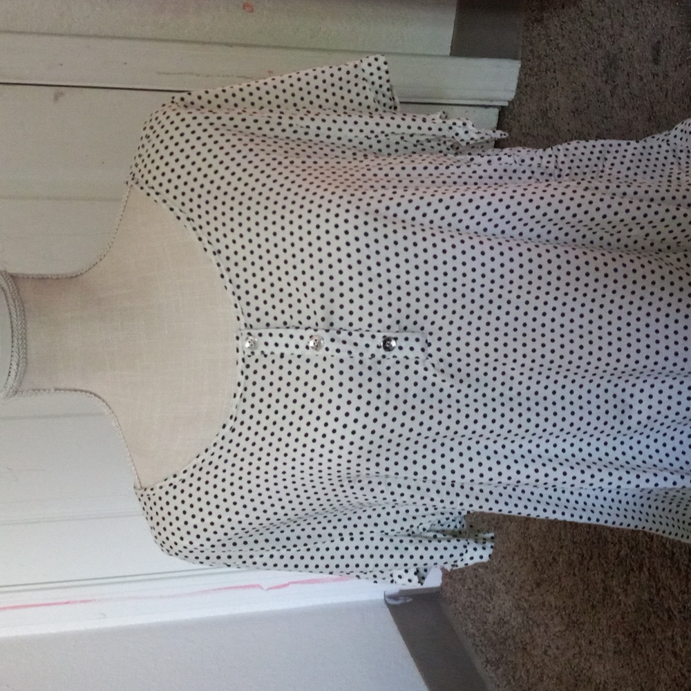 Women's COC polka dot blouse
